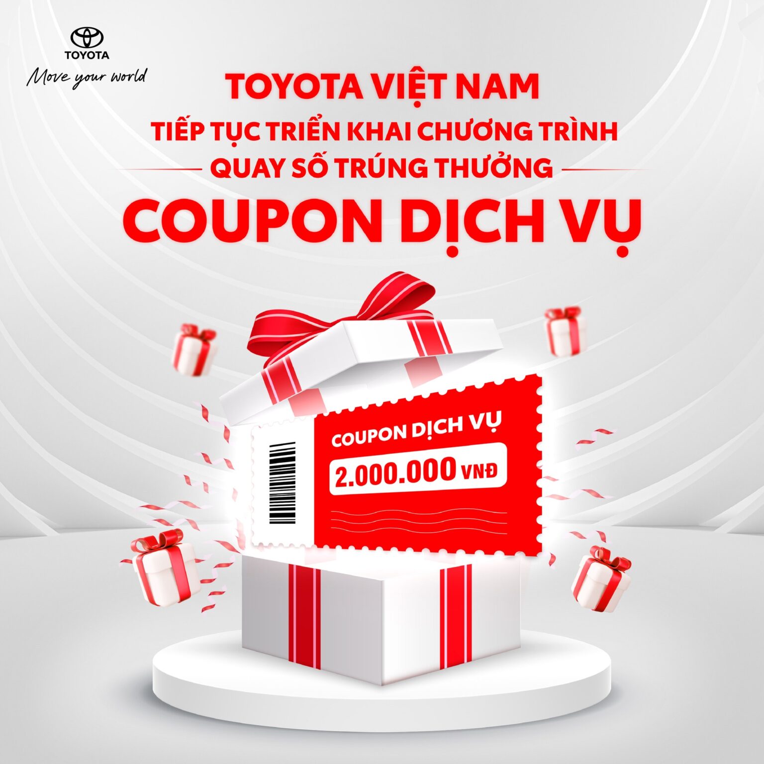 chương trình quay số trúng thưởng coupon dịch vụ cho khách hàng